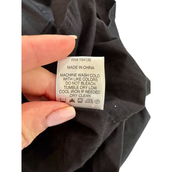 STAUD Swells Black Puff Sleeve Midi Dress NWOT - Size 0 - Picture 4 of 8